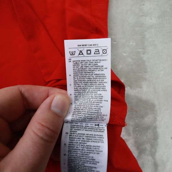 Adidas NC Sate Wolf Pack Logo Red Short Sleeve Polo Shirt size Large NWT - Picture 10 of 11